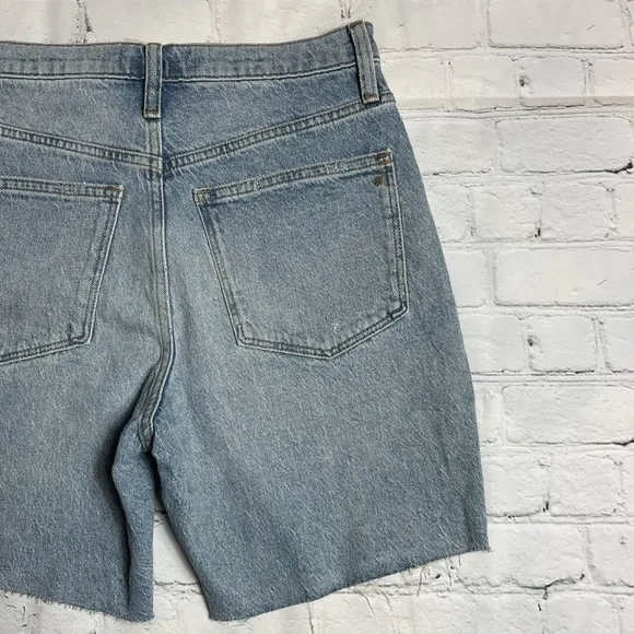 NWT Madewell High-rise Mid-length denim shorts size 27