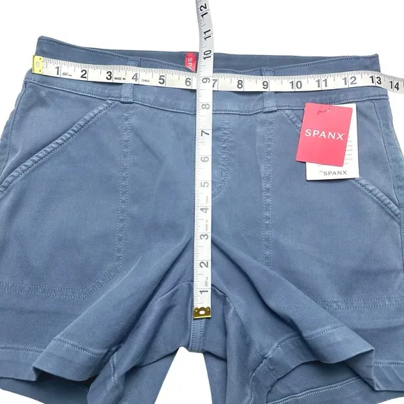NWT!  Spanx | Women | Slate Blue 5 Inch Stretch Twill Shorts | Size XS