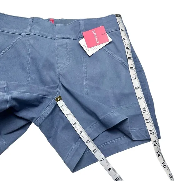 NWT!  Spanx | Women | Slate Blue 5 Inch Stretch Twill Shorts | Size XS