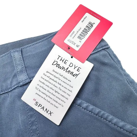 NWT!  Spanx | Women | Slate Blue 5 Inch Stretch Twill Shorts | Size XS