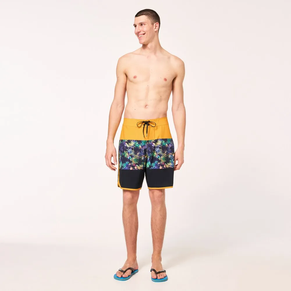 Oakley Neo Palms 19 Boardshort - Yellow Palm Block Print