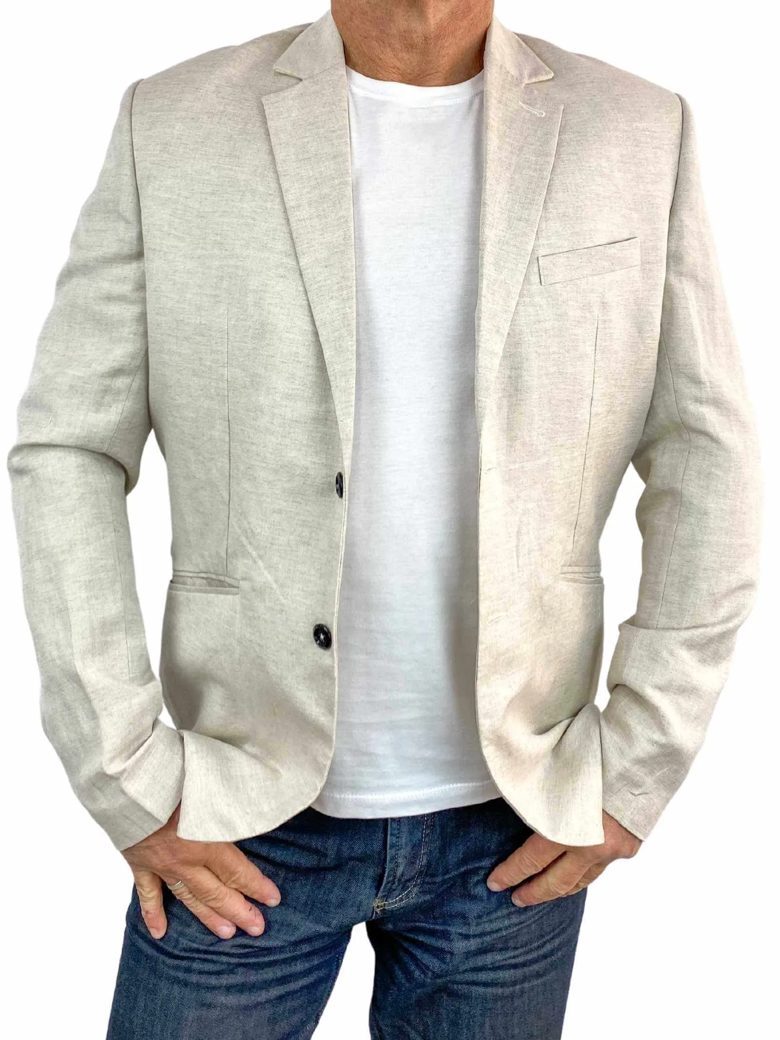 Oatmeal Linen Jacket