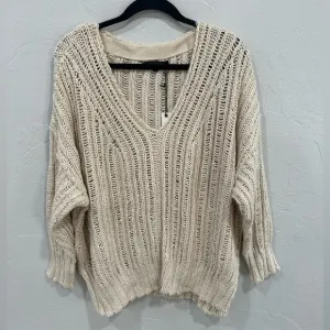 Oliviaceous 100% cotton oversized knit sweater