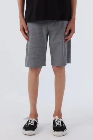 O'Neill Youth Boys Reserve Heather 18'' Hybrid Short - Grey