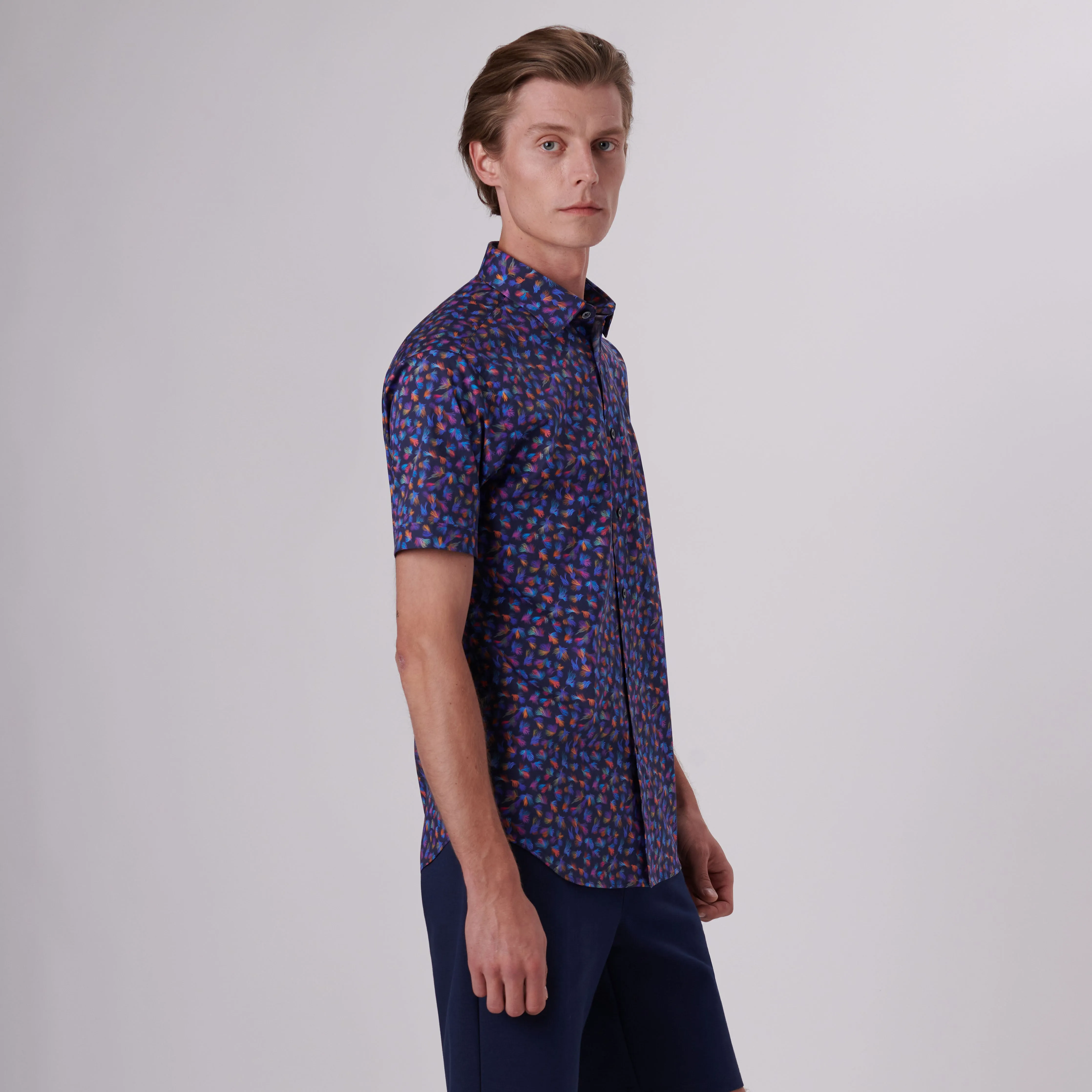Orson Sea Lace Print Short Sleeve Shirt