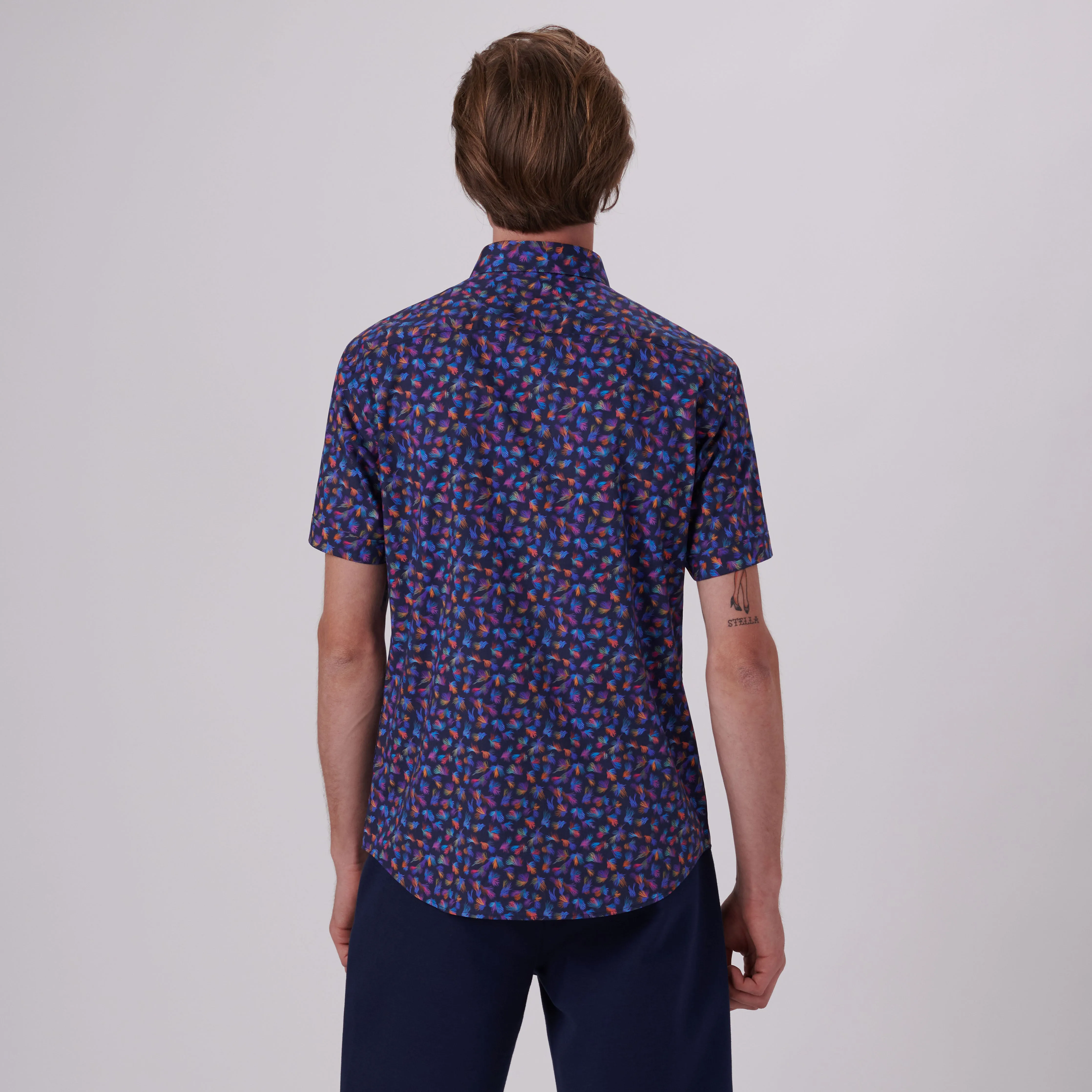 Orson Sea Lace Print Short Sleeve Shirt