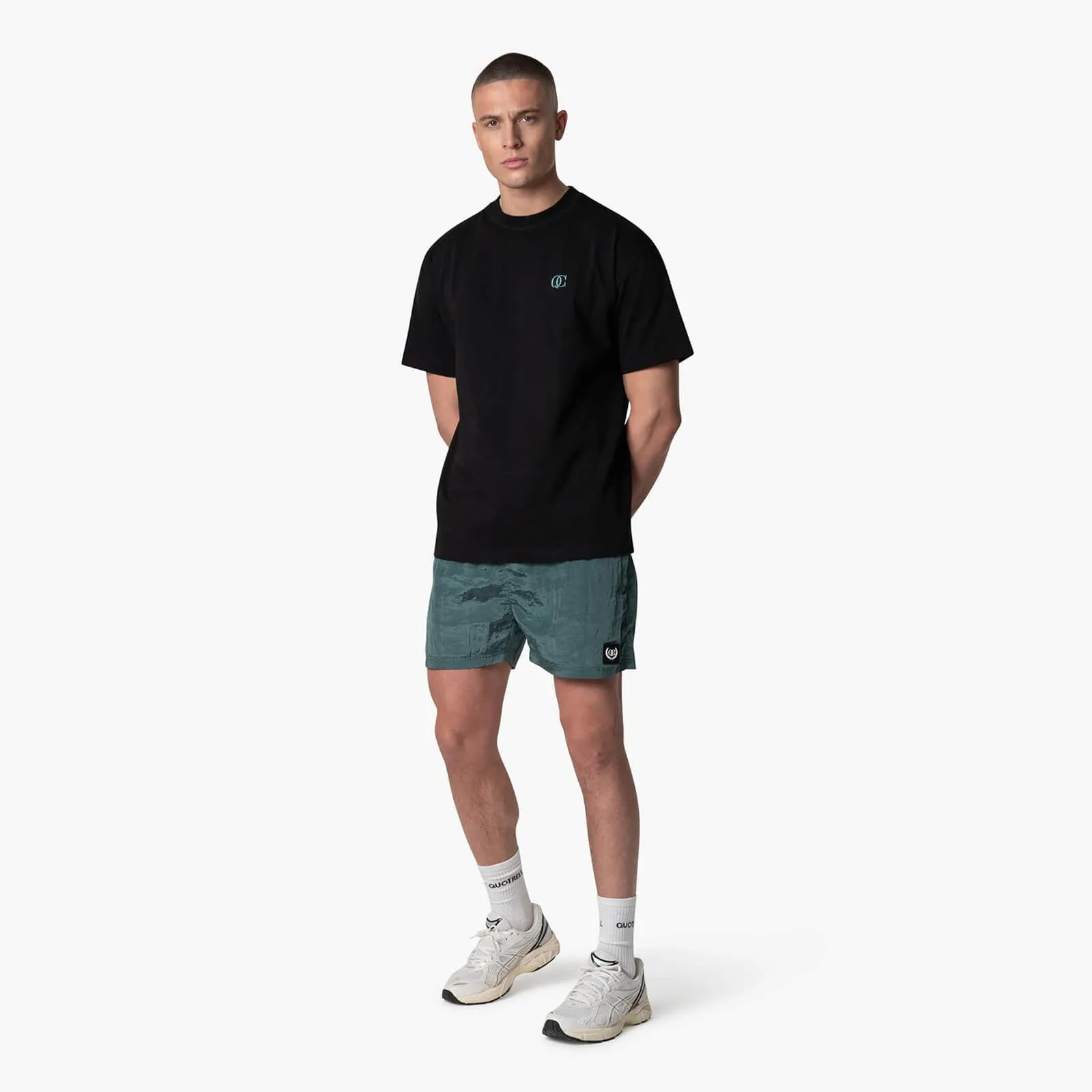 PADUA TEE | BLACK/OCEAN BLUE