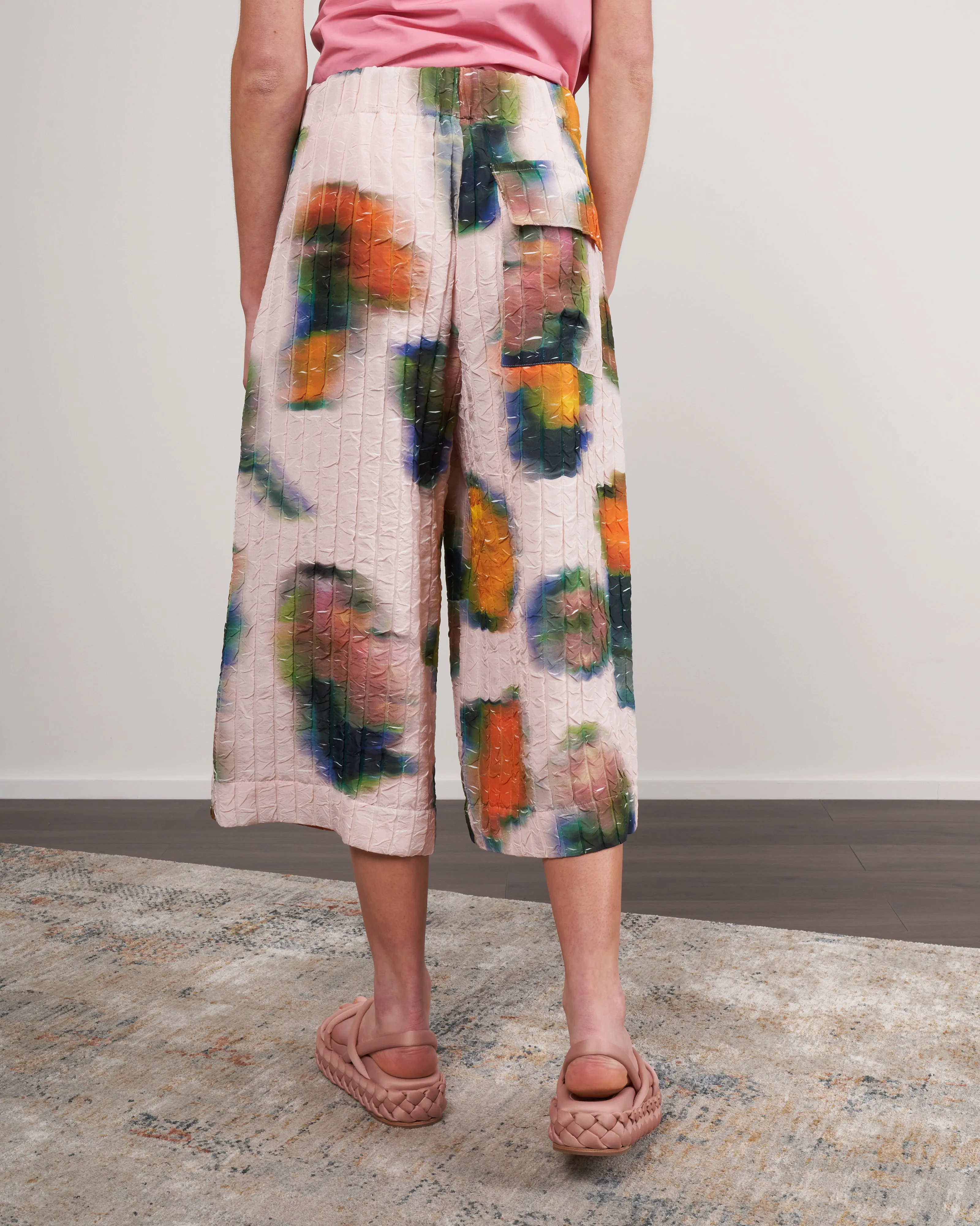 paint oversized bermuda shorts - ecru 5