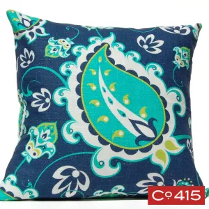Paisley Pillow - Navy