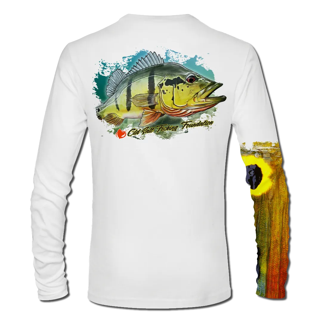 Peacock Bass Long Sleeve Performance Shirt