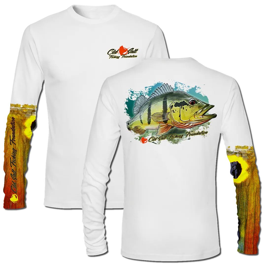 Peacock Bass Long Sleeve Performance Shirt