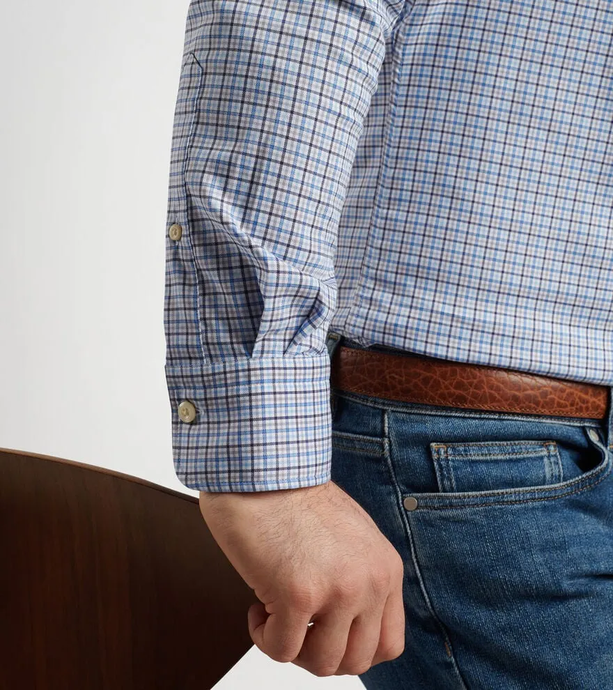 Peter Millar Albert Cotton Stretch Sport Shirt - Galaxy