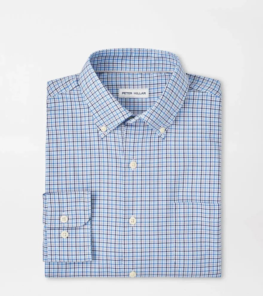 Peter Millar Albert Cotton Stretch Sport Shirt - Galaxy