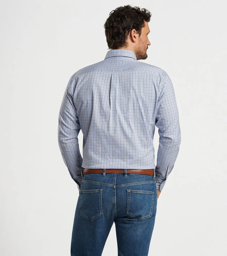 Peter Millar Albert Cotton Stretch Sport Shirt - Galaxy