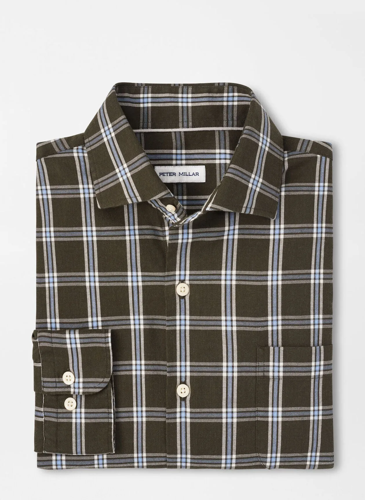 Peter Millar Vernon Flannelite Cotton-Stretch Sport Shirt