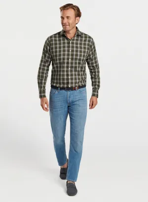 Peter Millar Vernon Flannelite Cotton-Stretch Sport Shirt