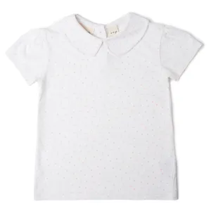 Peter Pan Short Sleeved T-Shirt - Pink Spot