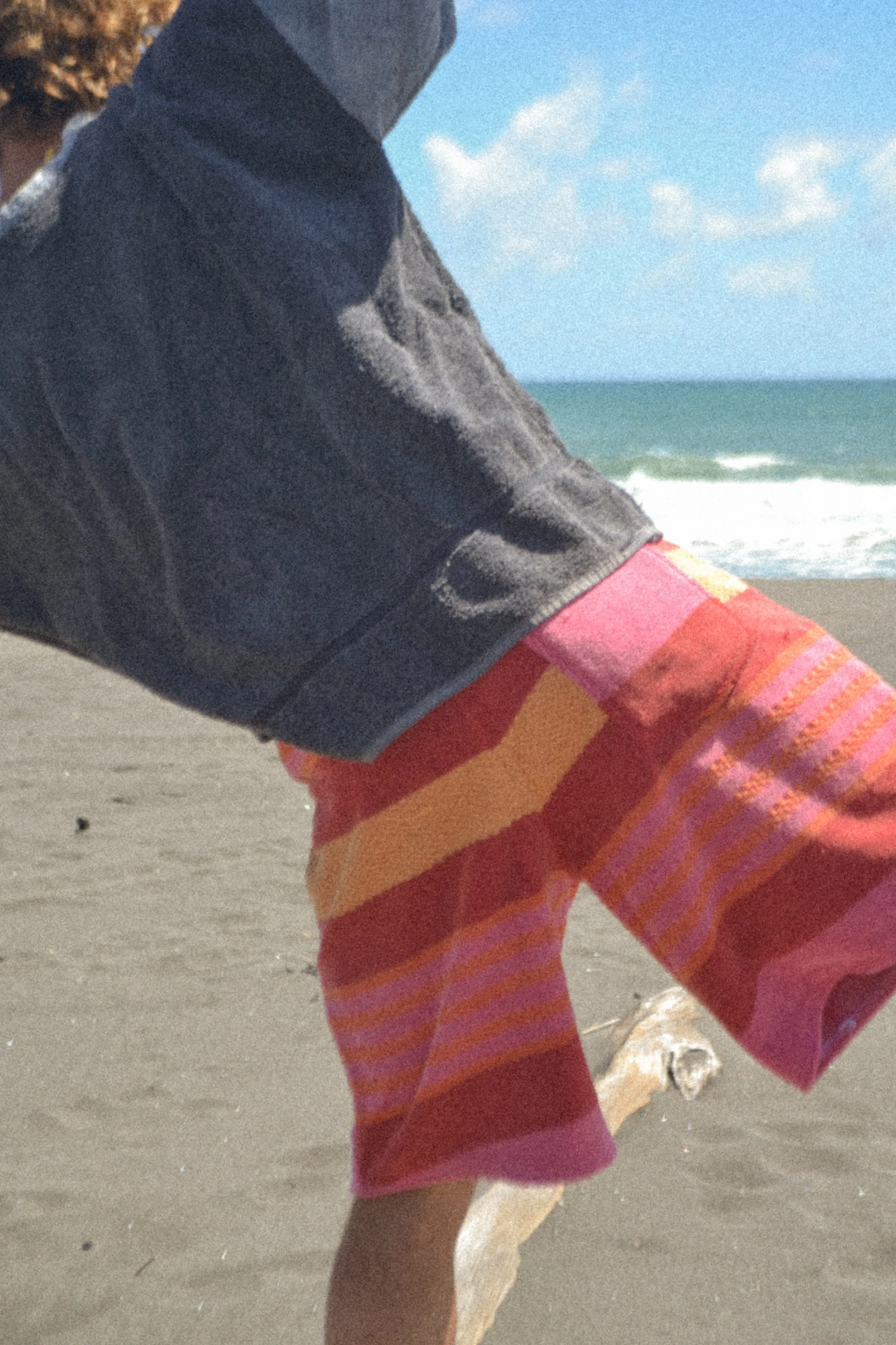 Pink Patterned Long Shorts