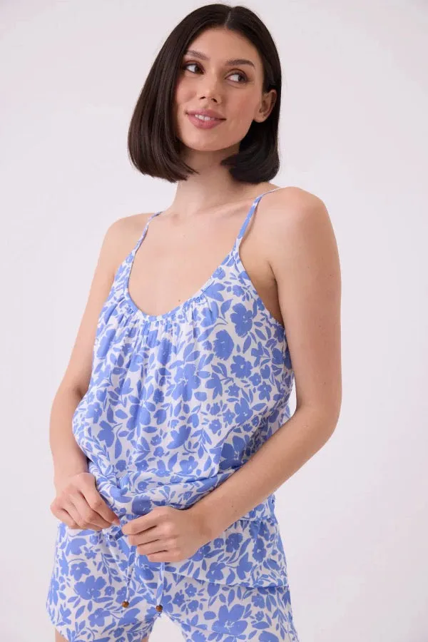 PJ Salvage White Airy Cotton Voile Short Pajama Set ROCVST3
