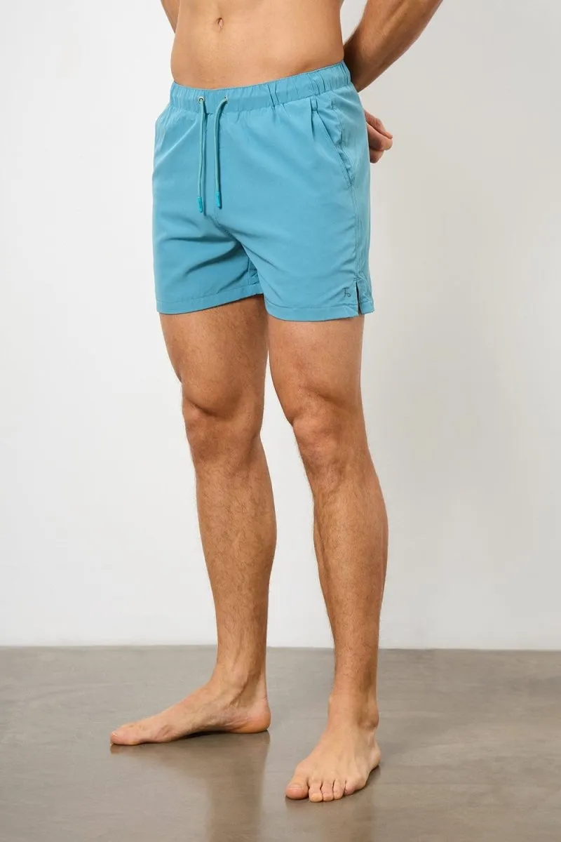 Plain Swim Short in Teal