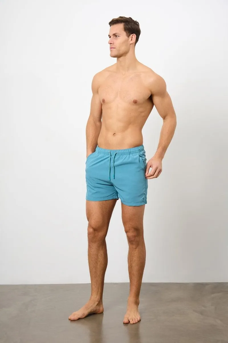 Plain Swim Short in Teal