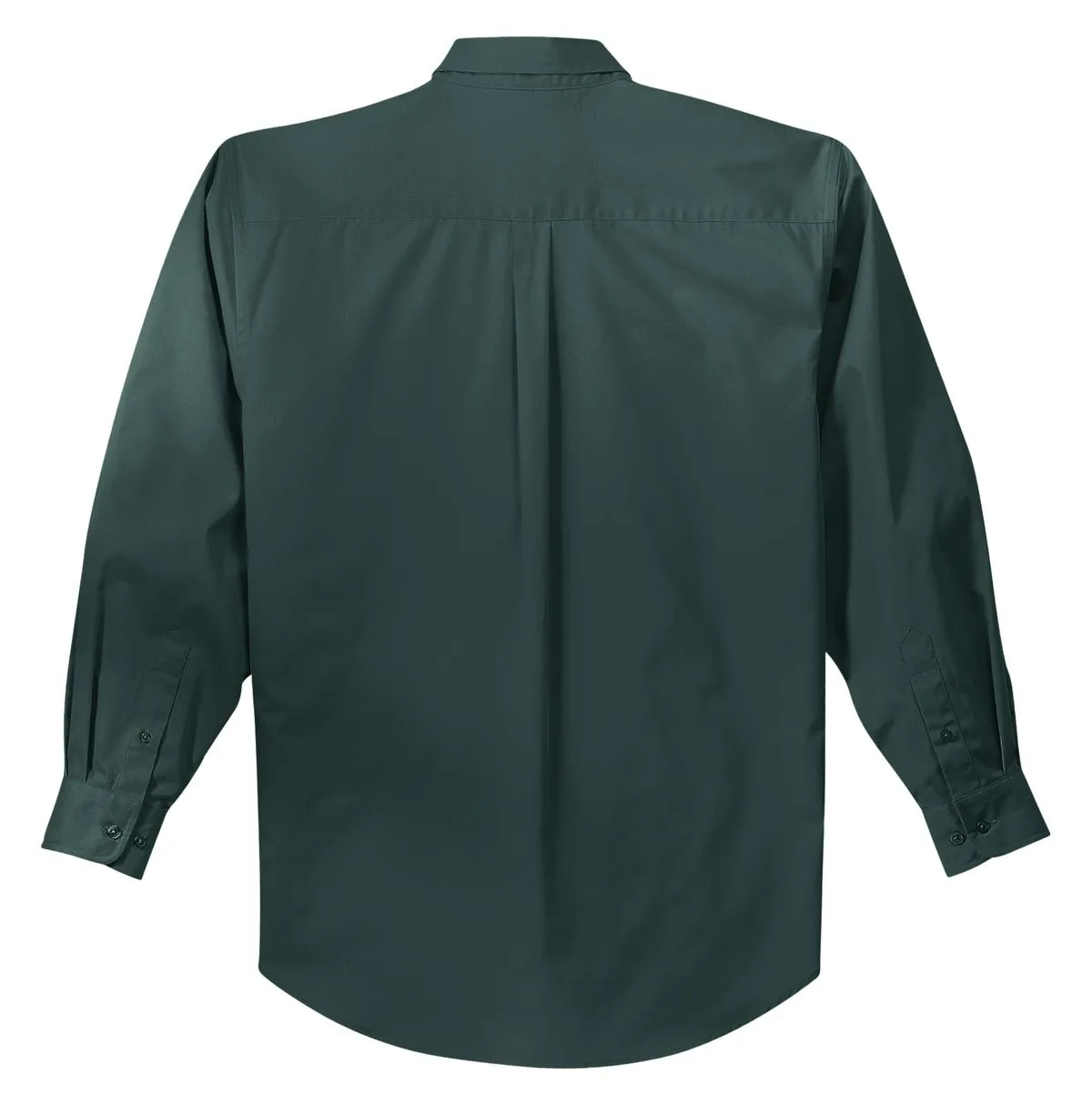 Port Authority Long Sleeve Easy Care Shirt S608 Dark Green/ Navy