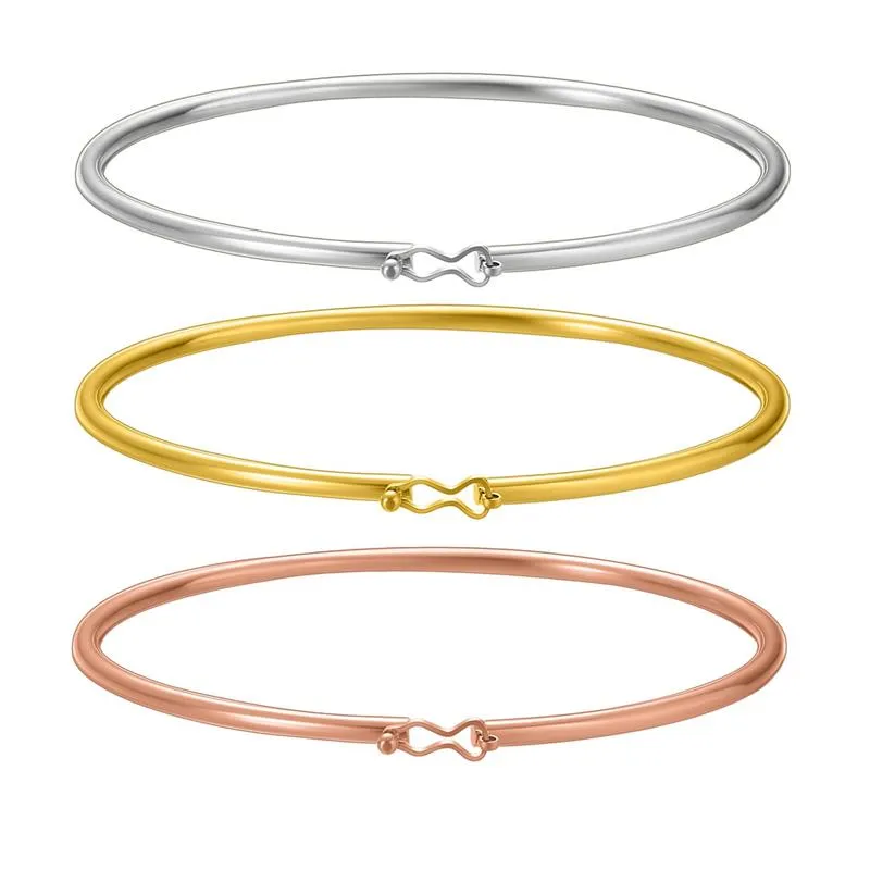 Premium Quality Stainless Steel Simple Openable Daily Wear Bracelet for Women