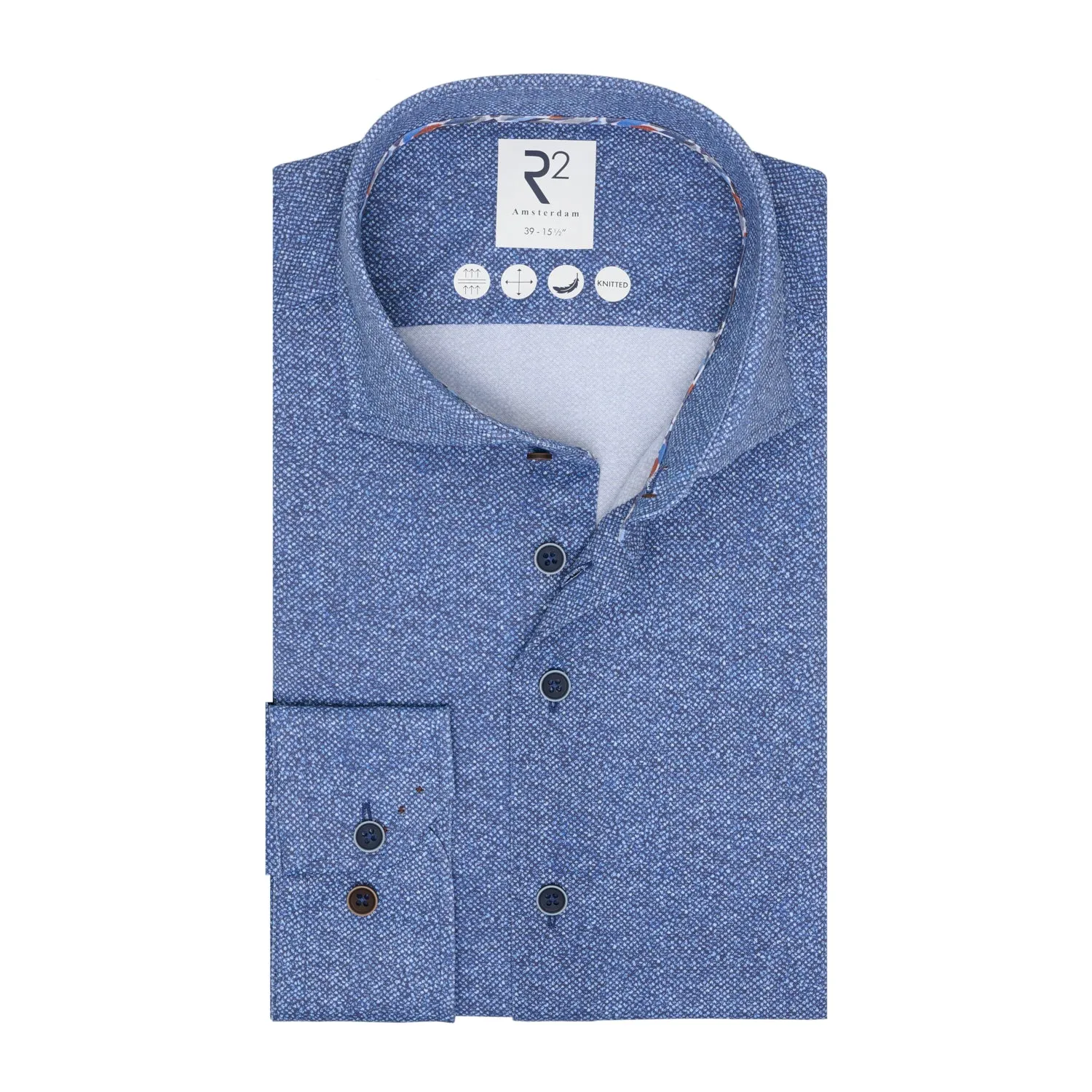 Printed knitted shirt