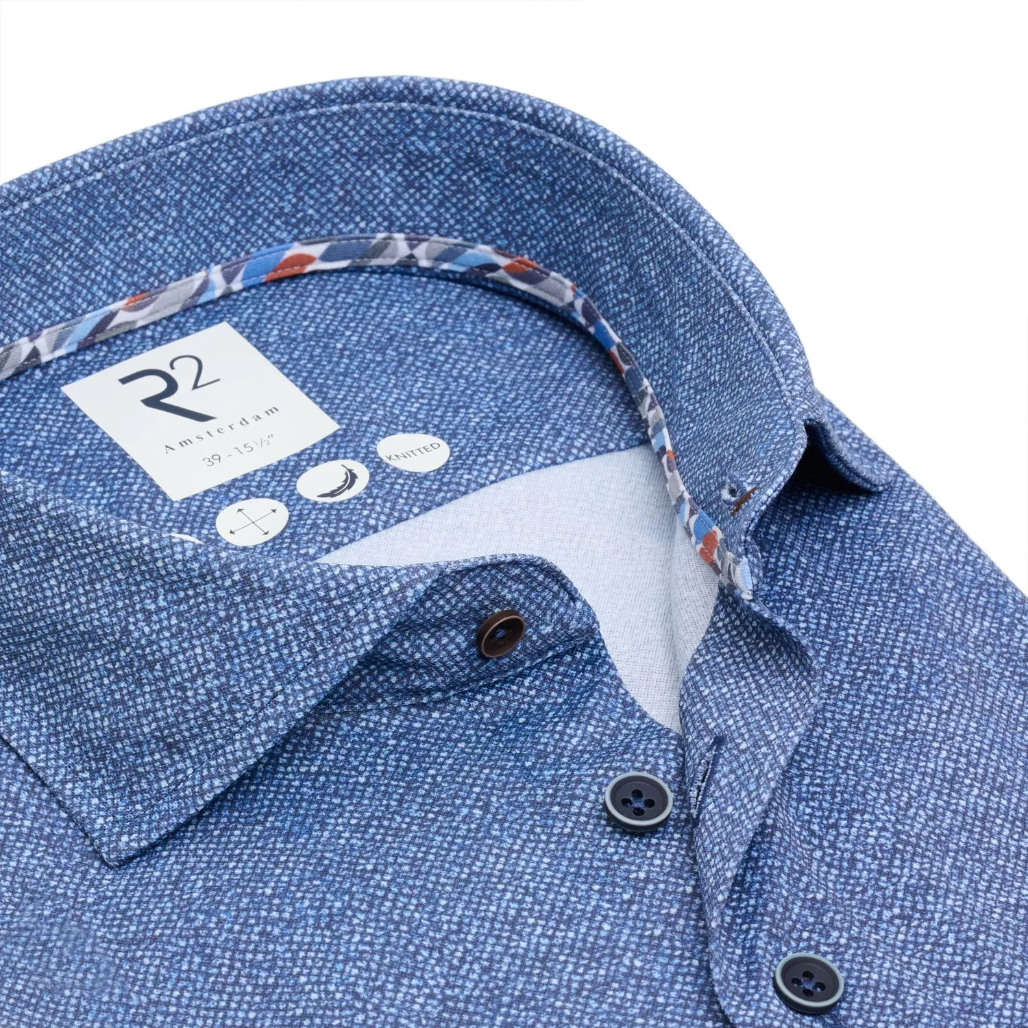 Printed knitted shirt