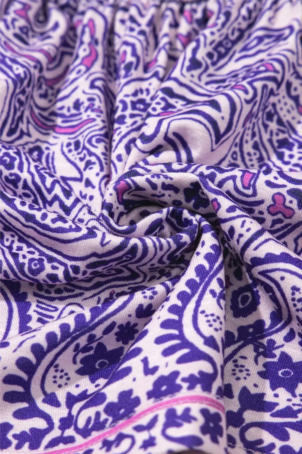 Printed Square Neck Half Sleeve Blouse