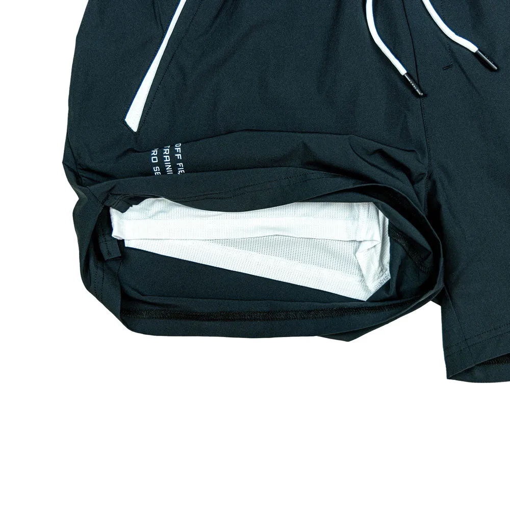 Pro Series Youth Shorts V2 with Liner - Black/White