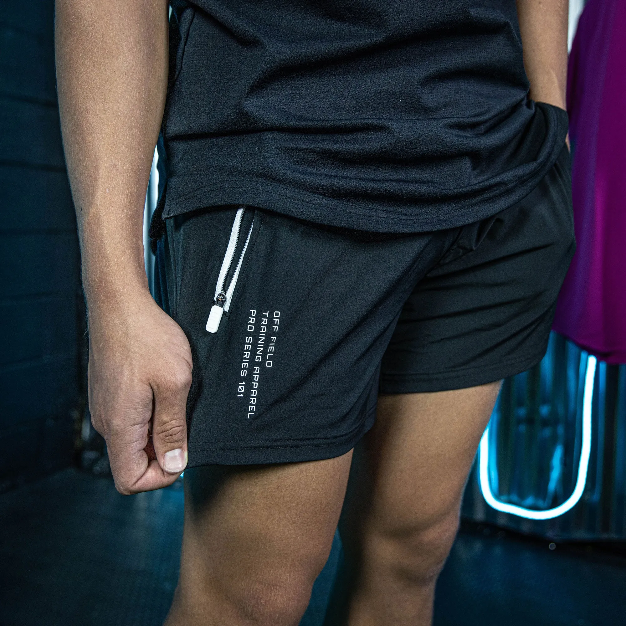 Pro Series Youth Shorts V2 with Liner - Black/White