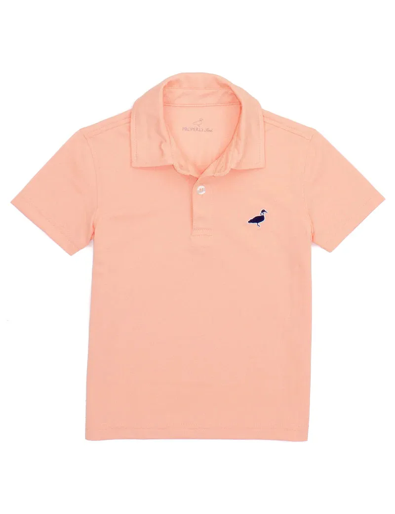 Properly Tied Boys Canal Polo - Melon