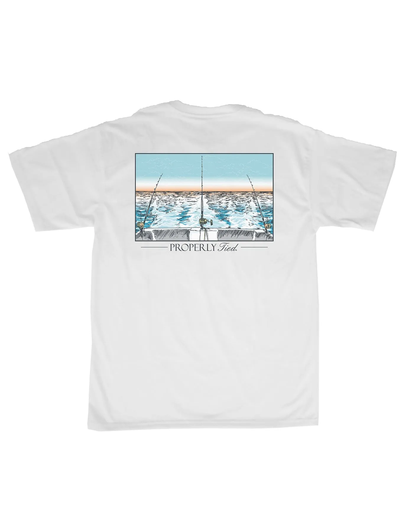Properly Tied Boys Cast Away SS Tee - White