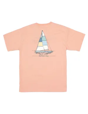 Properly Tied Boys Set Sail SS Melon Tee - Heather