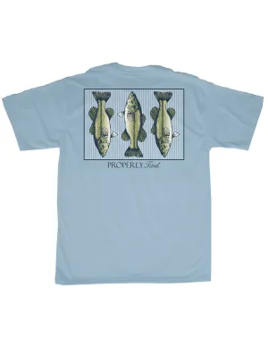 Properly Tied Boys Triple Bass SS Tee - Powder Blue