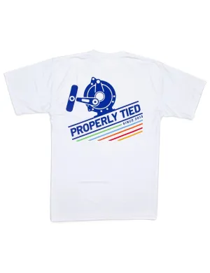 Properly Tied Performance Tee Sport Reel - White
