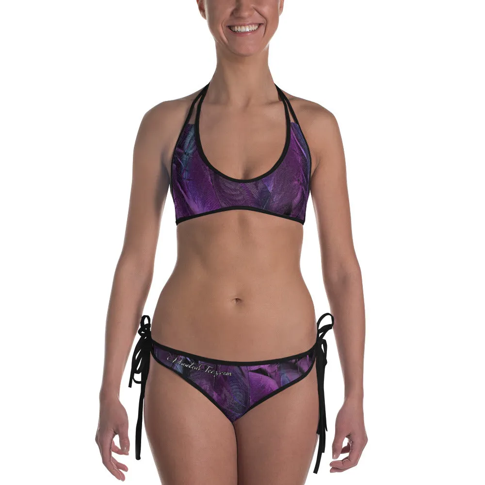 Purple Feather Bikini