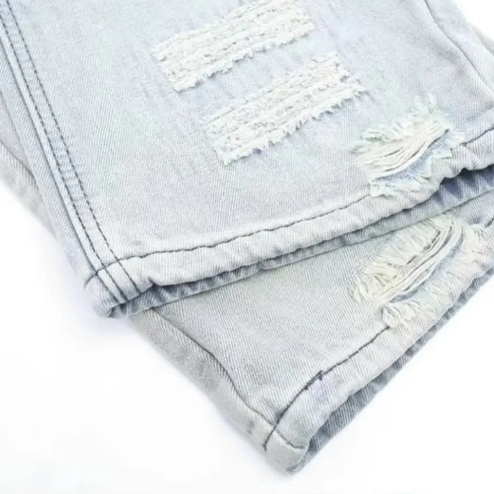 "American high street damage ripped straight" Jeans