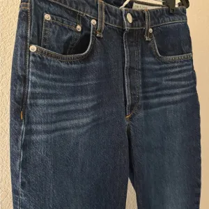 Rag &amp; Bone High Rise Straight Leg Ankle Women’s Blue Jeans Sz 28 Made In USA EUC