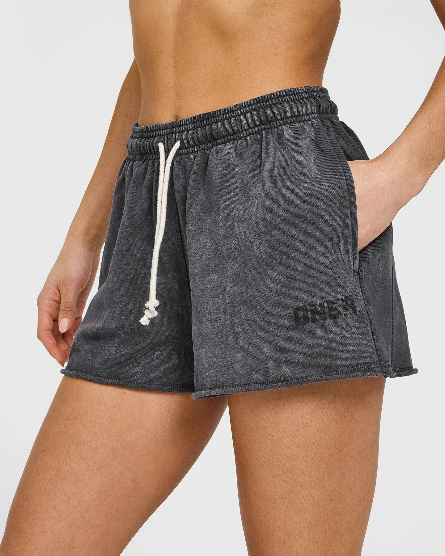 Raw Lounge Oversized Shorts | Coal