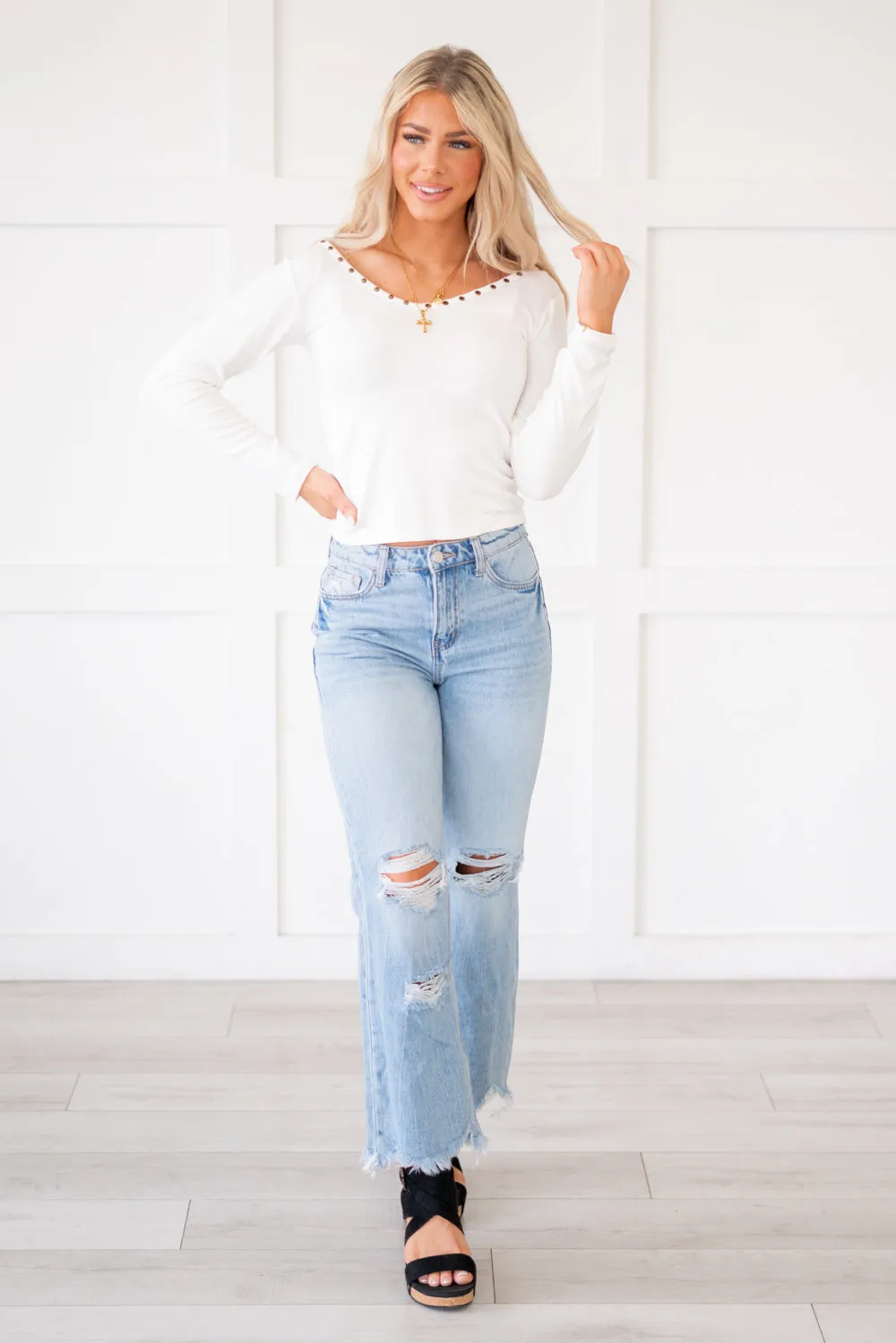 Redeem 90's Vintage Super High Rise Flare Jeans