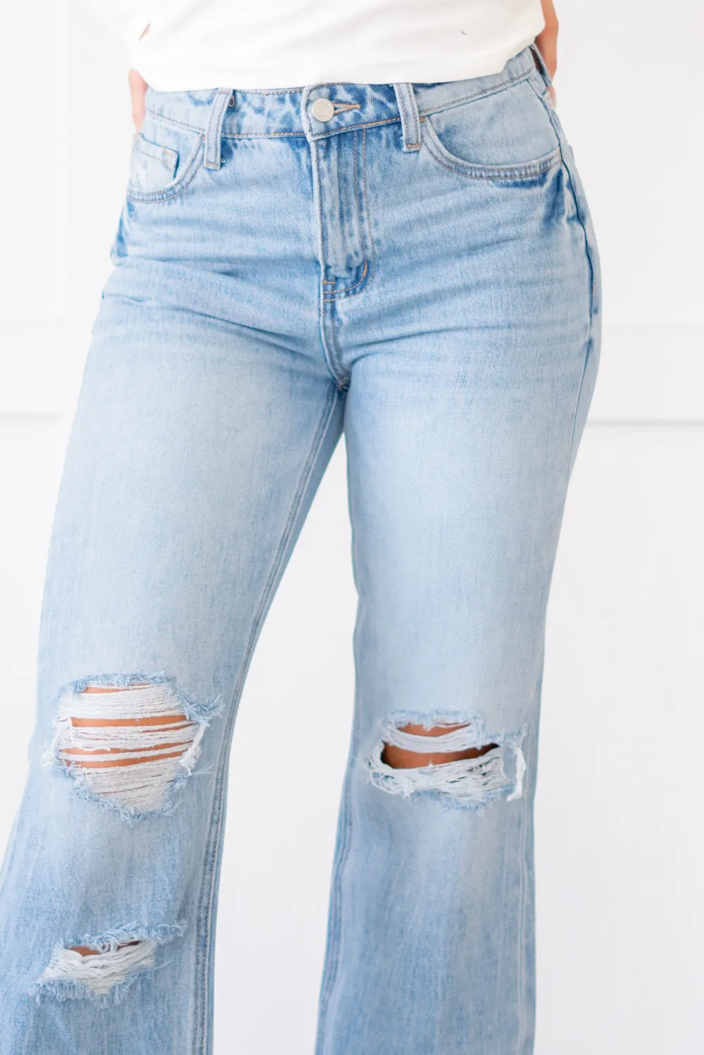 Redeem 90's Vintage Super High Rise Flare Jeans