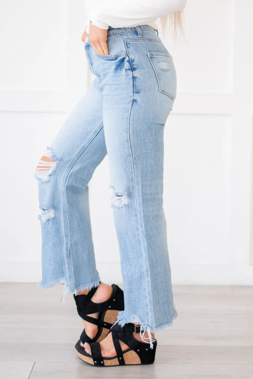 Redeem 90's Vintage Super High Rise Flare Jeans