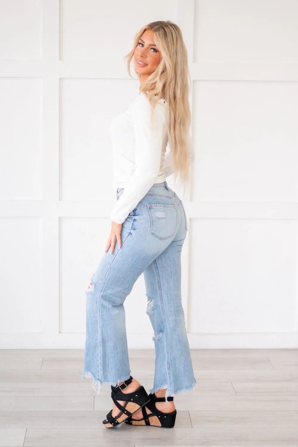 Redeem 90's Vintage Super High Rise Flare Jeans