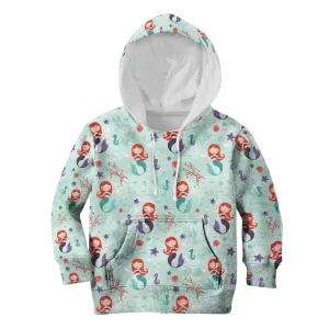 Redhead Mermaid Kid Custom Cosplay Hoodies Apparel