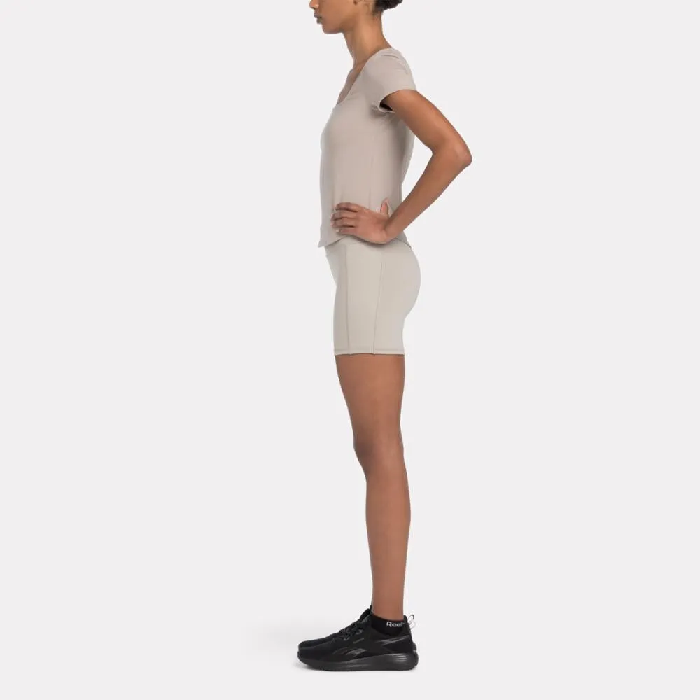 Reebok Apparel Women Lux Booty Shorts ASH