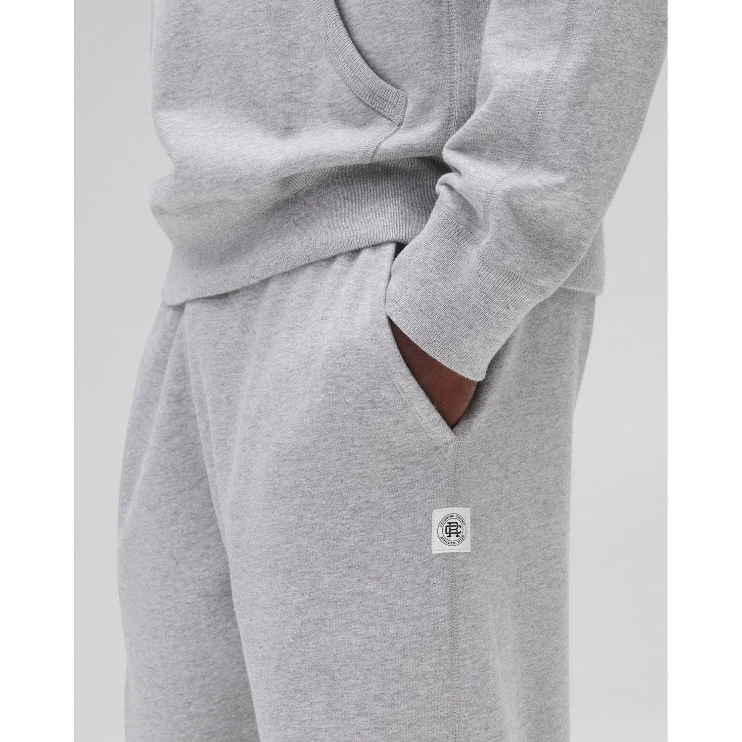 Reigning Champ Men Knit Midweight Terry Relaxed Sweatpant Heather Grey