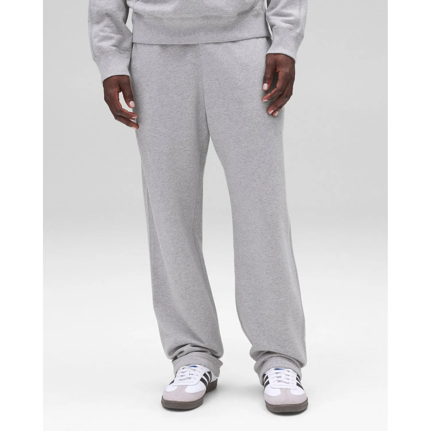 Reigning Champ Men Knit Midweight Terry Relaxed Sweatpant Heather Grey