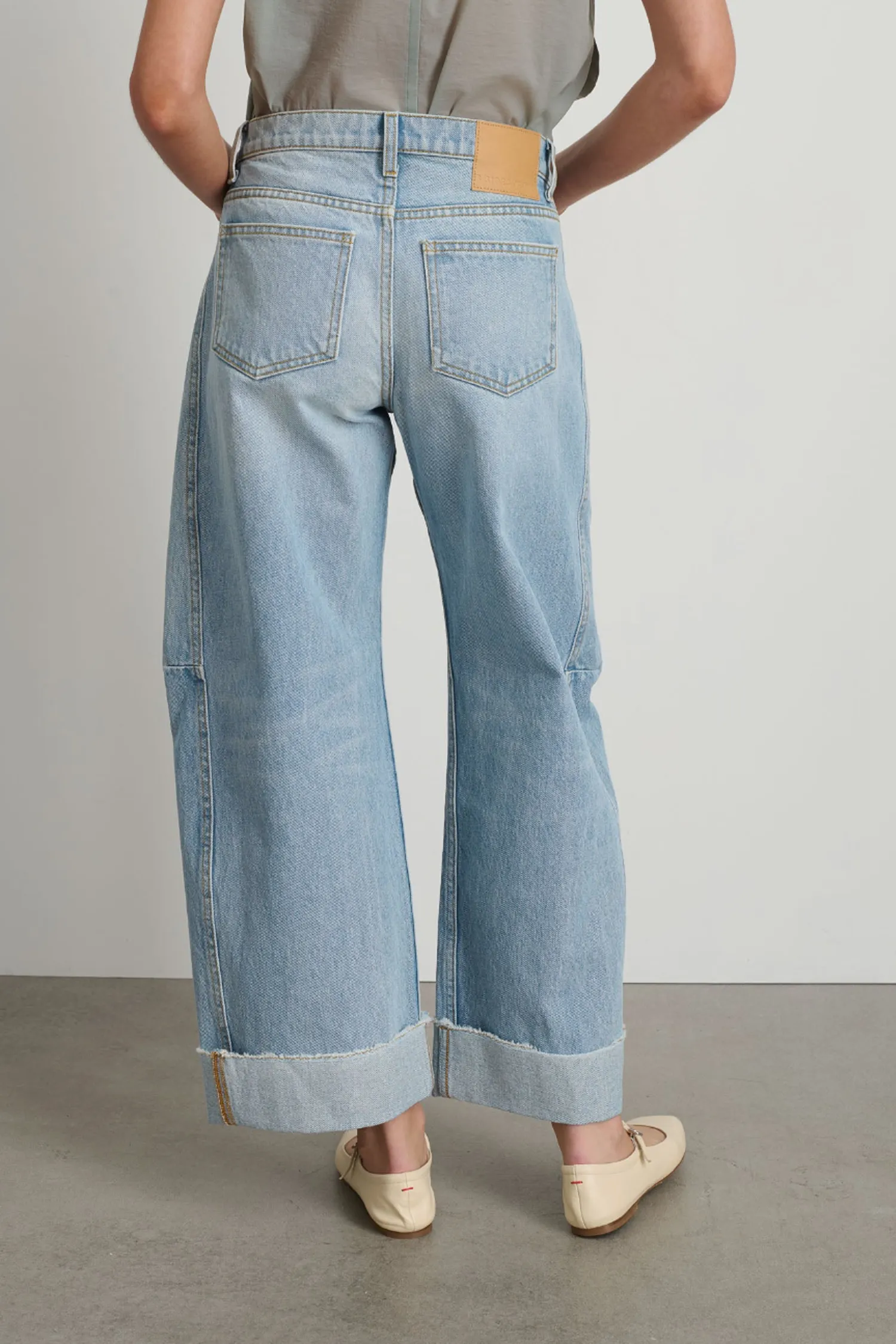 Relaxed Cuffed Lasso Jeans Jac Wash